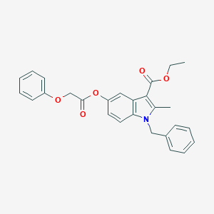 B375967 ethyl 1-benzyl-2-methyl-5-[(phenoxyacetyl)oxy]-1H-indole-3-carboxylate CAS No. 380643-22-1
