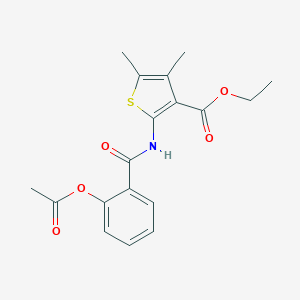 B375975 Ethyl 2-[(2-acetyloxybenzoyl)amino]-4,5-dimethylthiophene-3-carboxylate CAS No. 461429-42-5