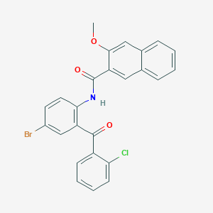 B375984 N-[4-bromo-2-(2-chlorobenzoyl)phenyl]-3-methoxynaphthalene-2-carboxamide CAS No. 306289-68-9