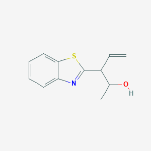 molecular formula C12H13NOS B037601 3-(1,3-Benzothiazol-2-yl)pent-4-en-2-ol CAS No. 116058-96-9