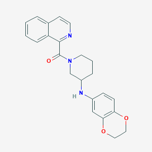 molecular formula C23H23N3O3 B3760195 N-(2,3-dihydro-1,4-benzodioxin-6-yl)-1-(1-isoquinolinylcarbonyl)-3-piperidinamine 