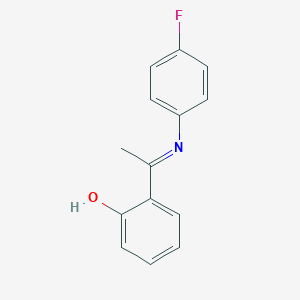 molecular formula C14H12FNO B376061 Phenol, 2-[1-[(4-fluorophenyl)imino]ethyl]- CAS No. 91325-38-1