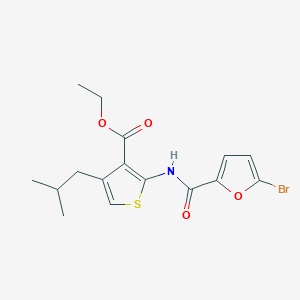 molecular formula C16H18BrNO4S B376079 Ethyl 2-[(5-bromofuran-2-carbonyl)amino]-4-(2-methylpropyl)thiophene-3-carboxylate CAS No. 326036-80-0