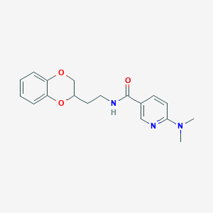 molecular formula C18H21N3O3 B3760837 N-[2-(2,3-dihydro-1,4-benzodioxin-2-yl)ethyl]-6-(dimethylamino)nicotinamide 