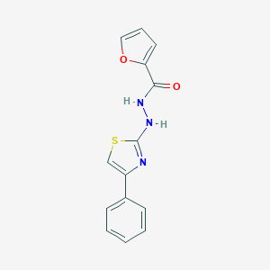 molecular formula C14H11N3O2S B376086 N'-(4-phenyl-1,3-thiazol-2-yl)-2-furohydrazide 