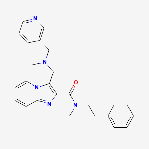 molecular formula C26H29N5O B3760916 N,8-dimethyl-3-{[methyl(3-pyridinylmethyl)amino]methyl}-N-(2-phenylethyl)imidazo[1,2-a]pyridine-2-carboxamide 
