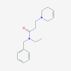 molecular formula C17H24N2O B3761000 N-benzyl-3-(3,6-dihydropyridin-1(2H)-yl)-N-ethylpropanamide 