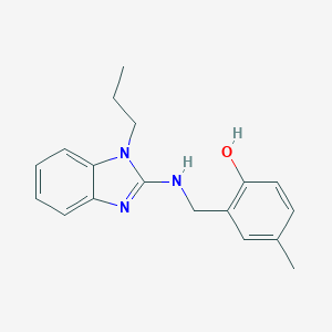 B376104 4-methyl-2-{[(1-propyl-1H-benzimidazol-2-yl)amino]methyl}phenol CAS No. 364619-67-0
