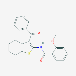 molecular formula C23H21NO3S B376197 N-(3-benzoyl-4,5,6,7-tetrahydro-1-benzothien-2-yl)-2-methoxybenzamide CAS No. 461438-88-0