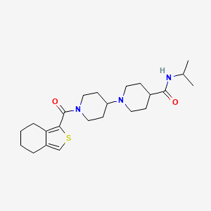 molecular formula C23H35N3O2S B3762060 N-isopropyl-1'-(4,5,6,7-tetrahydro-2-benzothien-1-ylcarbonyl)-1,4'-bipiperidine-4-carboxamide 