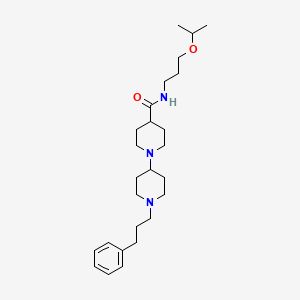 molecular formula C26H43N3O2 B3762062 N-(3-isopropoxypropyl)-1'-(3-phenylpropyl)-1,4'-bipiperidine-4-carboxamide 
