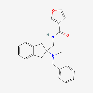 molecular formula C23H24N2O2 B3762206 N-({2-[benzyl(methyl)amino]-2,3-dihydro-1H-inden-2-yl}methyl)-3-furamide 