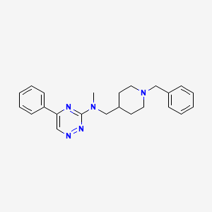 molecular formula C23H27N5 B3763082 N-[(1-benzylpiperidin-4-yl)methyl]-N-methyl-5-phenyl-1,2,4-triazin-3-amine 