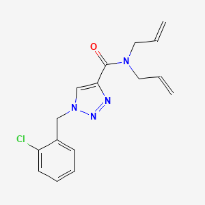 molecular formula C16H17ClN4O B3763203 N,N-diallyl-1-(2-chlorobenzyl)-1H-1,2,3-triazole-4-carboxamide 