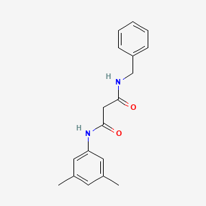 molecular formula C18H20N2O2 B3763556 N-benzyl-N'-(3,5-dimethylphenyl)malonamide 