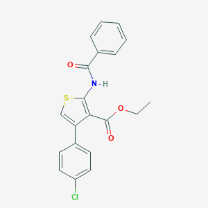 molecular formula C20H16ClNO3S B376361 Ethyl 2-benzamido-4-(4-chlorophenyl)thiophene-3-carboxylate CAS No. 380644-97-3