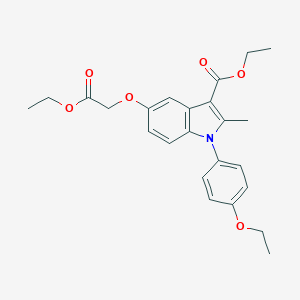 molecular formula C24H27NO6 B376367 ethyl 5-(2-ethoxy-2-oxoethoxy)-1-(4-ethoxyphenyl)-2-methyl-1H-indole-3-carboxylate CAS No. 380645-12-5
