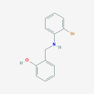 molecular formula C13H12BrNO B376369 2-[(2-Bromoanilino)methyl]phenol 