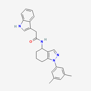 molecular formula C25H26N4O B3763989 N-[1-(3,5-dimethylphenyl)-4,5,6,7-tetrahydro-1H-indazol-4-yl]-2-(1H-indol-3-yl)acetamide 