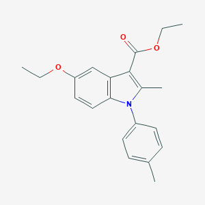 molecular formula C21H23NO3 B376403 ethyl 5-ethoxy-2-methyl-1-(4-methylphenyl)-1H-indole-3-carboxylate CAS No. 461431-54-9
