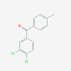 molecular formula C14H10Cl2O B037642 3,4-Dichloro-4'-methylbenzophenone CAS No. 125016-15-1