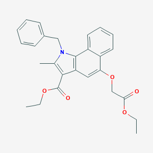 molecular formula C27H27NO5 B376423 ethyl 1-benzyl-5-(2-ethoxy-2-oxoethoxy)-2-methyl-1H-benzo[g]indole-3-carboxylate CAS No. 380645-38-5