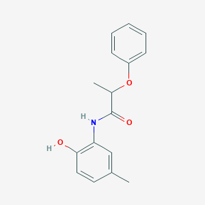 molecular formula C16H17NO3 B376446 N-(2-hydroxy-5-methylphenyl)-2-phenoxypropanamide 