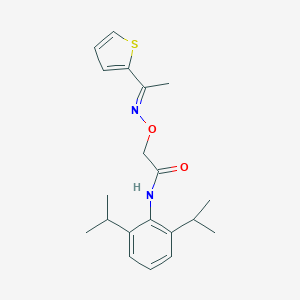 N-(2,6-diisopropylphenyl)-2-({[1-(2-thienyl)ethylidene]amino}oxy)acetamide