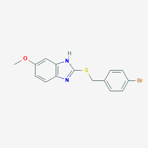 2-[(4-bromobenzyl)sulfanyl]-5-methoxy-1H-benzimidazole