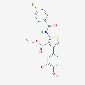 Ethyl 2-[(4-bromobenzoyl)amino]-4-(3,4-dimethoxyphenyl)-3-thiophenecarboxylate