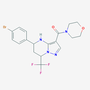 5-(4-Bromophenyl)-3-(morpholin-4-ylcarbonyl)-7-(trifluoromethyl)-4,5,6,7-tetrahydropyrazolo[1,5-a]pyrimidine