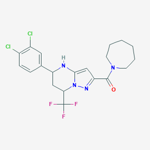 2-(Azepan-1-ylcarbonyl)-5-(3,4-dichlorophenyl)-7-(trifluoromethyl)-4,5,6,7-tetrahydropyrazolo[1,5-a]pyrimidine
