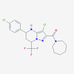 2-(Azepan-1-ylcarbonyl)-3-chloro-5-(4-chlorophenyl)-7-(trifluoromethyl)-4,5,6,7-tetrahydropyrazolo[1,5-a]pyrimidine