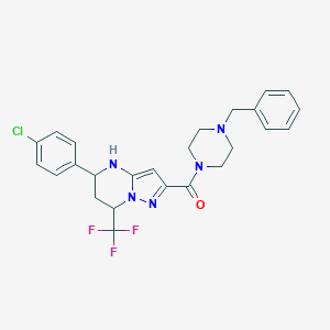 2-[(4-Benzylpiperazin-1-yl)carbonyl]-5-(4-chlorophenyl)-7-(trifluoromethyl)-4,5,6,7-tetrahydropyrazolo[1,5-a]pyrimidine