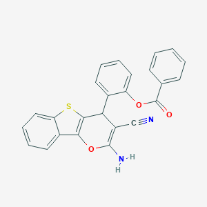 2-(2-amino-3-cyano-4H-[1]benzothieno[3,2-b]pyran-4-yl)phenyl benzoate