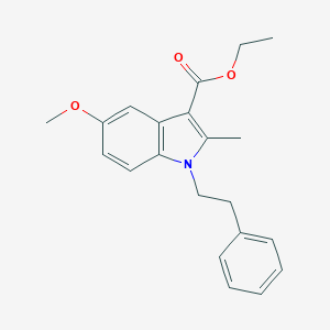 ethyl 5-methoxy-2-methyl-1-(2-phenylethyl)-1H-indole-3-carboxylate