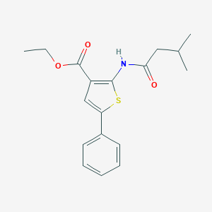 Ethyl 2-[(3-methylbutanoyl)amino]-5-phenyl-3-thiophenecarboxylate