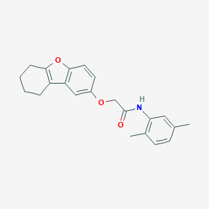 molecular formula C22H23NO3 B376507 N-(2,5-dimethylphenyl)-2-(6,7,8,9-tetrahydrodibenzo[b,d]furan-2-yloxy)acetamide CAS No. 380645-96-5