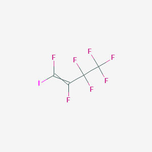 molecular formula C4F7I B037651 1,2,3,3,4,4,4-Heptafluoro-1-iodobut-1-ene CAS No. 113612-30-9