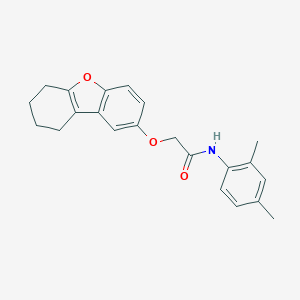 molecular formula C22H23NO3 B376511 N-(2,4-dimethylphenyl)-2-(6,7,8,9-tetrahydrodibenzo[b,d]furan-2-yloxy)acetamide CAS No. 380645-97-6