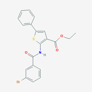 molecular formula C20H16BrNO3S B376519 Ethyl 2-[(3-bromobenzoyl)amino]-5-phenylthiophene-3-carboxylate CAS No. 380646-08-2