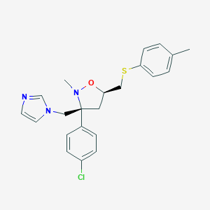 (3R,5R)-3-(4-chlorophenyl)-3-(imidazol-1-ylmethyl)-2-methyl-5-[(4-methylphenyl)sulfanylmethyl]-1,2-oxazolidine