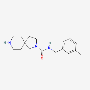 molecular formula C17H25N3O B3765375 N-(3-methylbenzyl)-2,8-diazaspiro[4.5]decane-2-carboxamide hydrochloride 