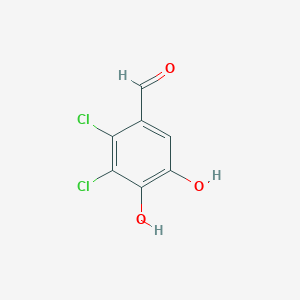 molecular formula C7H4Cl2O3 B037654 2,3-Dichloro-4,5-dihydroxybenzaldehyde CAS No. 125001-04-9