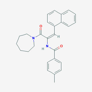 N-[1-(1-azepanylcarbonyl)-2-(1-naphthyl)vinyl]-4-methylbenzamide