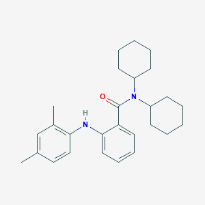 N,N-dicyclohexyl-2-(2,4-dimethylanilino)benzamide