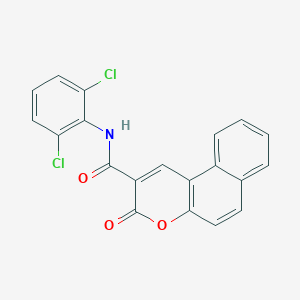 N-(2,6-dichlorophenyl)-3-oxo-3H-benzo[f]chromene-2-carboxamide