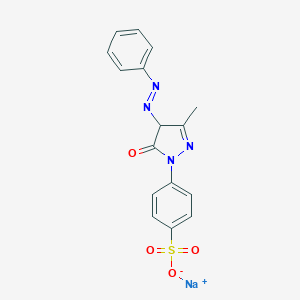 Sodium 4-(3-hydroxy-5-methyl-4-phenylazopyrazol-2-yl)benzenesulphonate