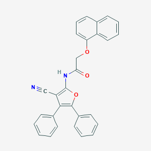 N-(3-cyano-4,5-diphenyl-2-furyl)-2-(1-naphthyloxy)acetamide