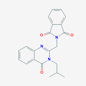 molecular formula C21H19N3O3 B376571 2-[(3-isobutyl-4-oxo-3,4-dihydro-2-quinazolinyl)methyl]-1H-isoindole-1,3(2H)-dione 